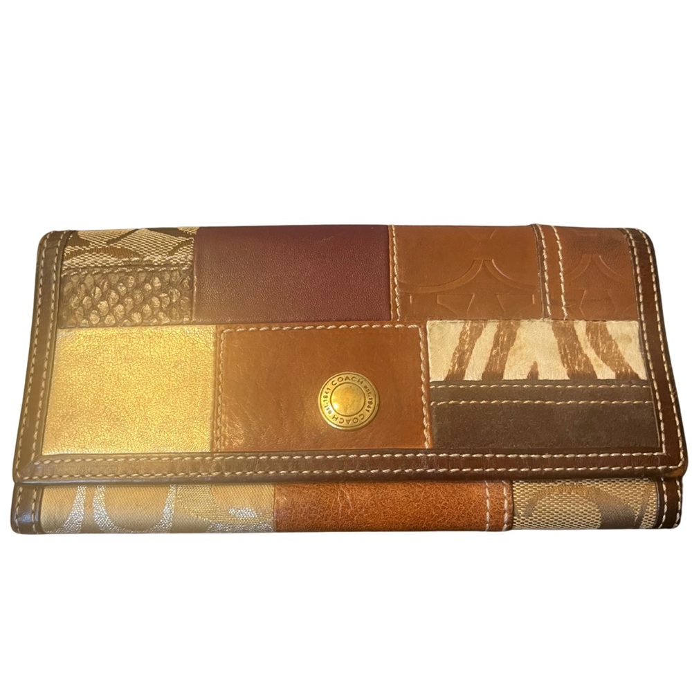 Coach Multicolor Patchwork Long Wallet - image 2